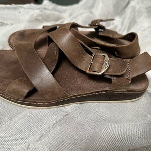 Chaco Brown Leather Sandals